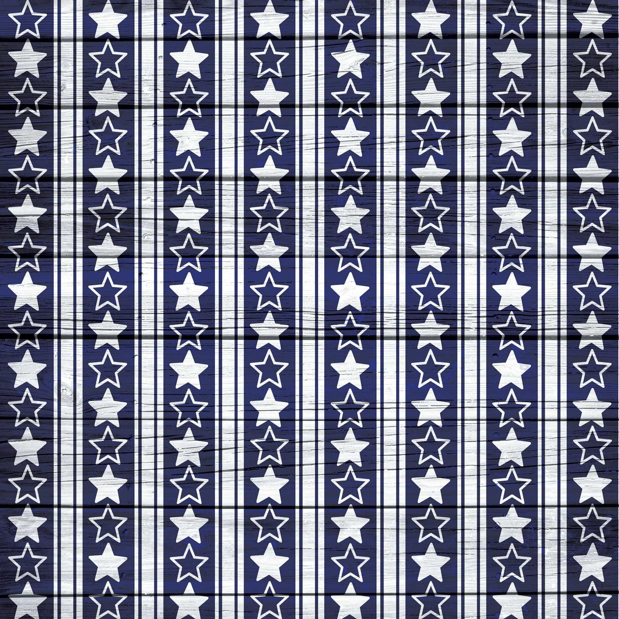 Patriotic Pups Collection Border Collie 12 x 12 Double-Sided Scrapbook Paper by SSC Designs - Scrapbook Supply Companies