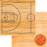 Play Hard Collection Basketball 12 x 12 Double-Sided Scrapbook Paper by SSC Designs