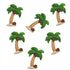 Palm Tree 1" Scrapbook Flatback Buttons by SSC Designs - 6/Pkg