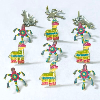 Mexico Collection  Cinco de Mayo Pinata Scrapbook Brads by Eyelet Outlet - Pkg. of 12