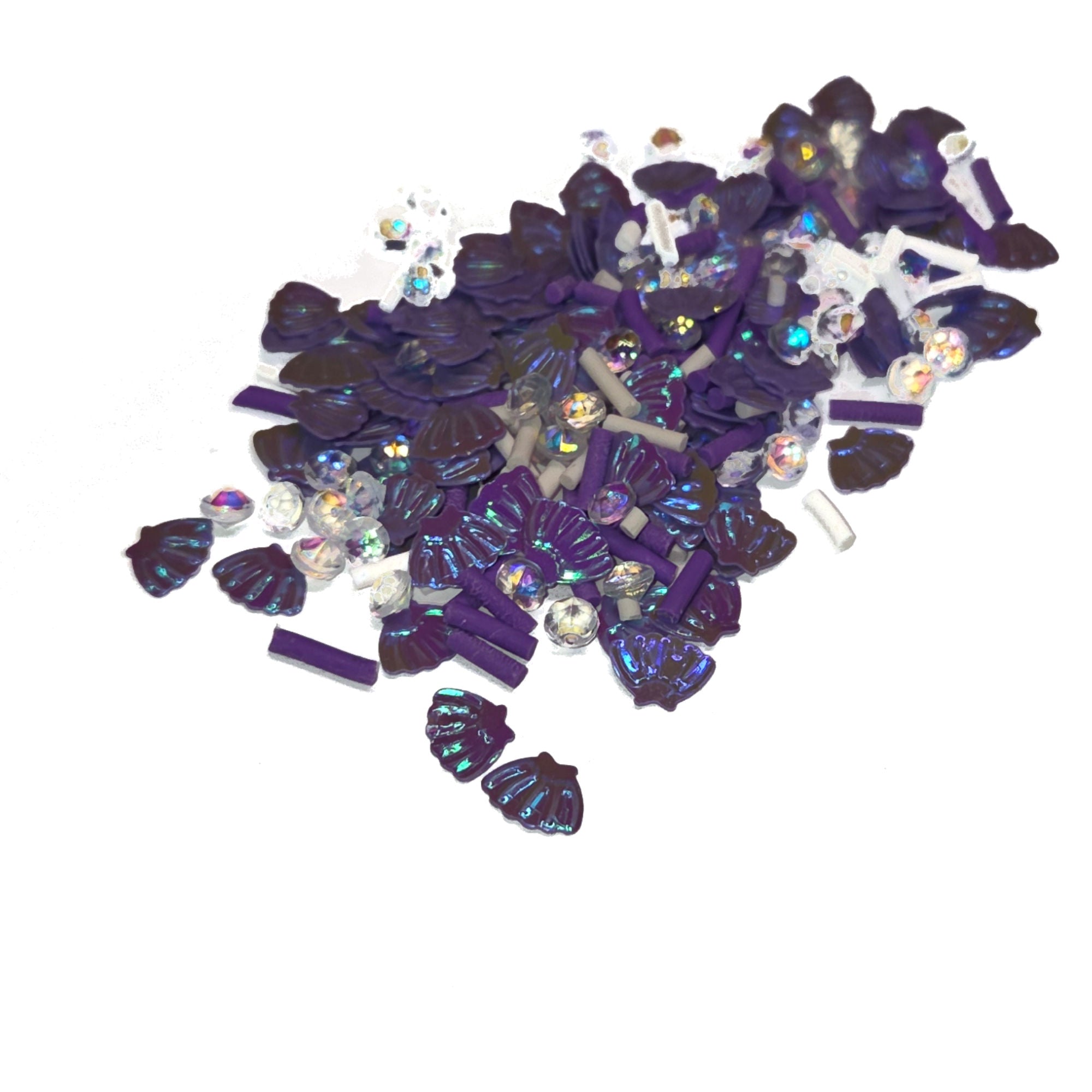 Cardmaker Collection Mermaid Purple Iridescent Shaker Card Embellishments - 5 grams