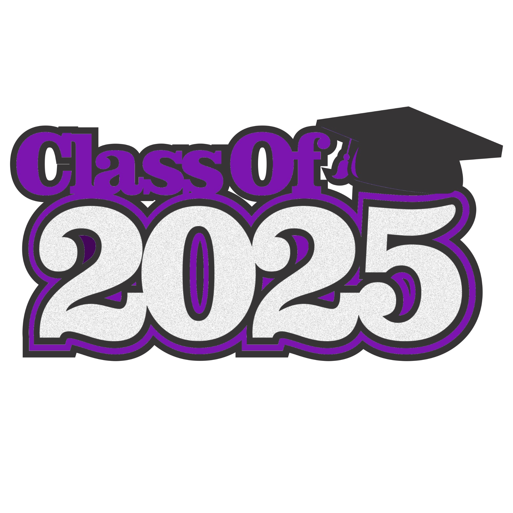 Class of 2025 8 x 4.25 *CUSTOM COLOR* Scrapbook Laser Cut Embellishment by SSC Laser Designs