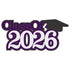Class of 2026 Custom Color 6 x 5 Graduation Scrapbook Laser Cut by SSC Designs