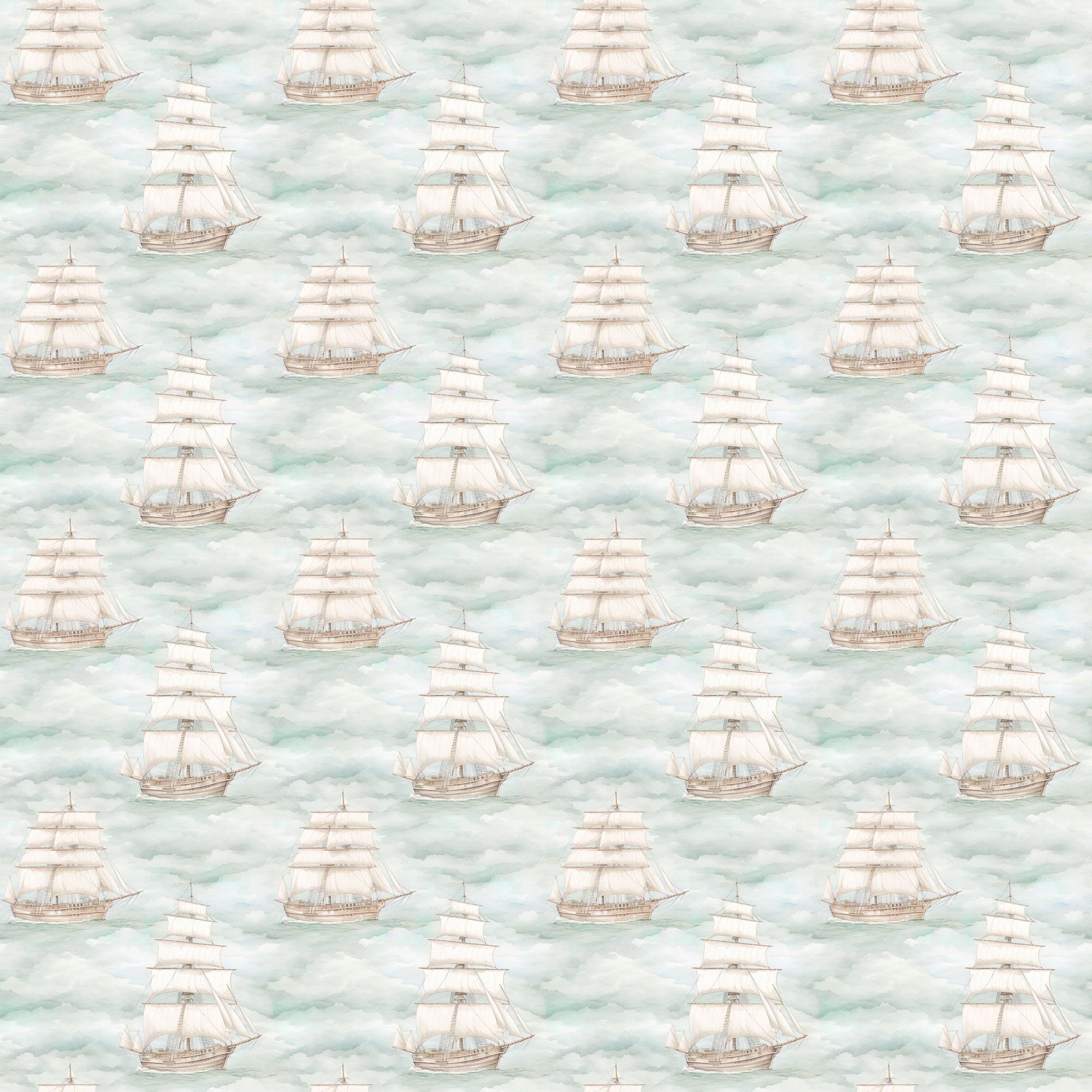 Retro Travel Collection Sailing The Seas 12 x 12 Double-Sided Scrapbook Paper by SSC Designs
