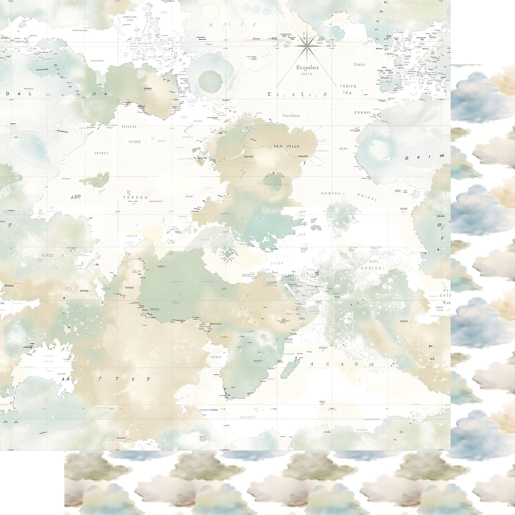 Retro Travel Collection Globetrotter 12 x 12 Double-Sided Scrapbook Paper by SSC Designs