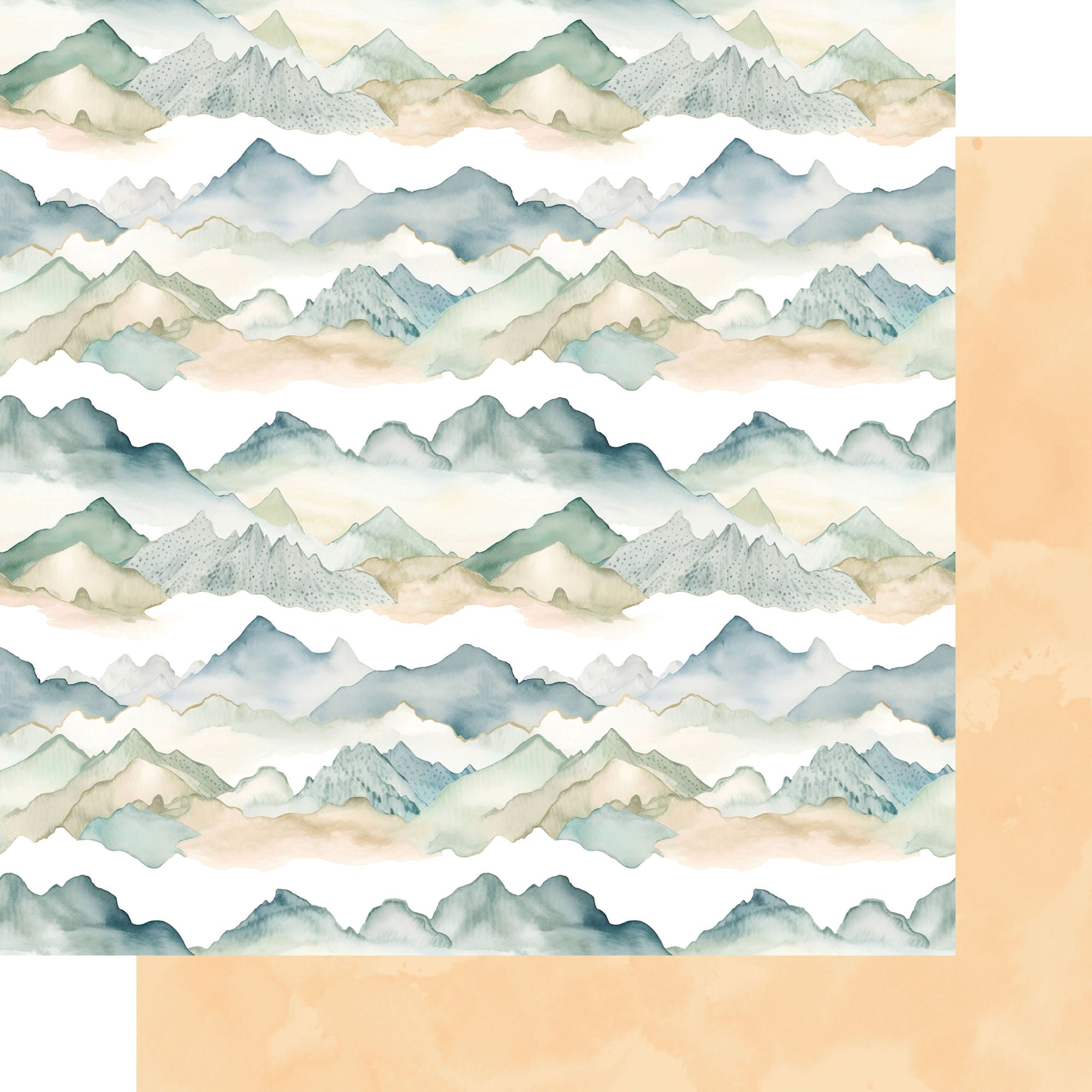 Retro Travel Collection Mountain View 12 x 12 Double-Sided Scrapbook Paper by SSC Designs