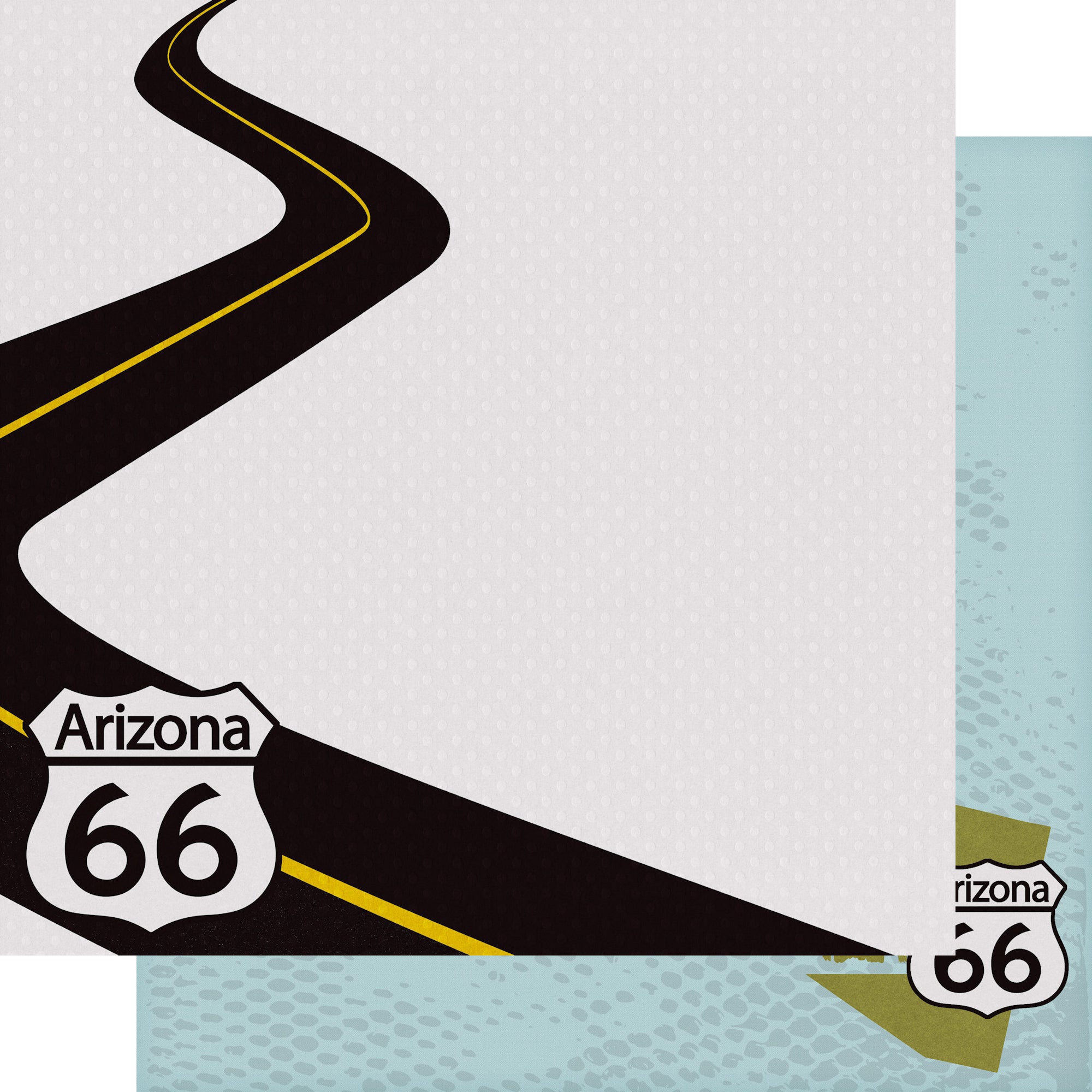 Route 66 Collection Arizona Adventure 12 x 12 Double-Sided Scrapbook Paper by SSC Designs