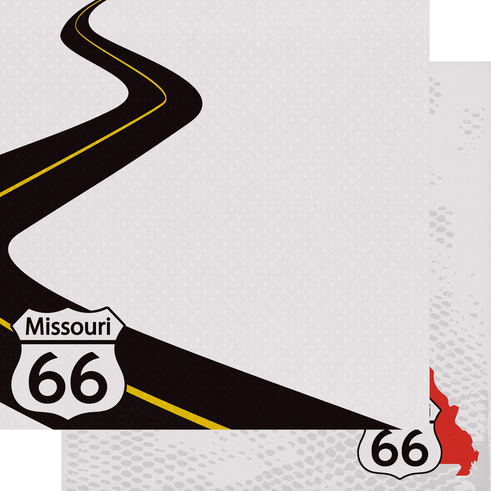 Route 66 Collection Missouri Memories 12 x 12 Double-Sided Scrapbook Paper by SSC Designs
