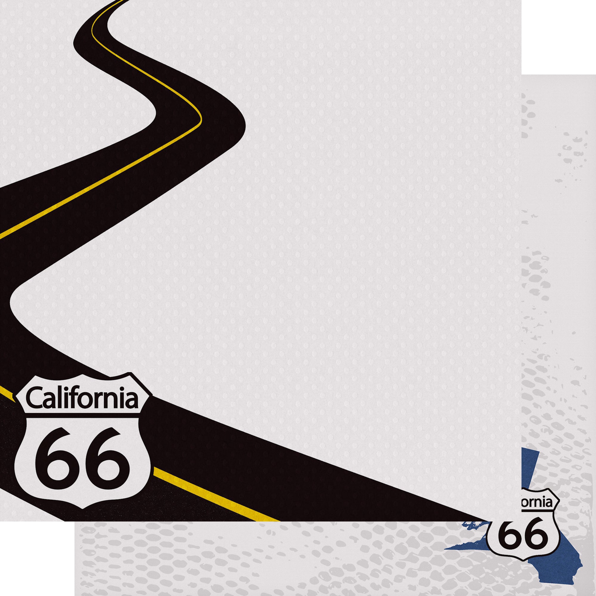 Route 66 Collection California Cruisin' 12 x 12 Double-Sided Scrapbook Paper by SSC Designs