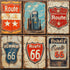Road Trip Route 66 Collection Pit Stop Postcards 12 x 12 Double-Sided Scrapbook Paper by SSC Designs