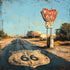 Road Trip Route 66 Collection Pit Stop Postcards 12 x 12 Double-Sided Scrapbook Paper by SSC Designs