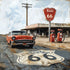 Road Trip Route 66 Collection Cross County Cruise 12 x 12 Double-Sided Scrapbook Paper by SSC Designs