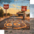 Road Trip Route 66 Collection Landmark Lane 12 x 12 Double-Sided Scrapbook Paper by SSC Designs