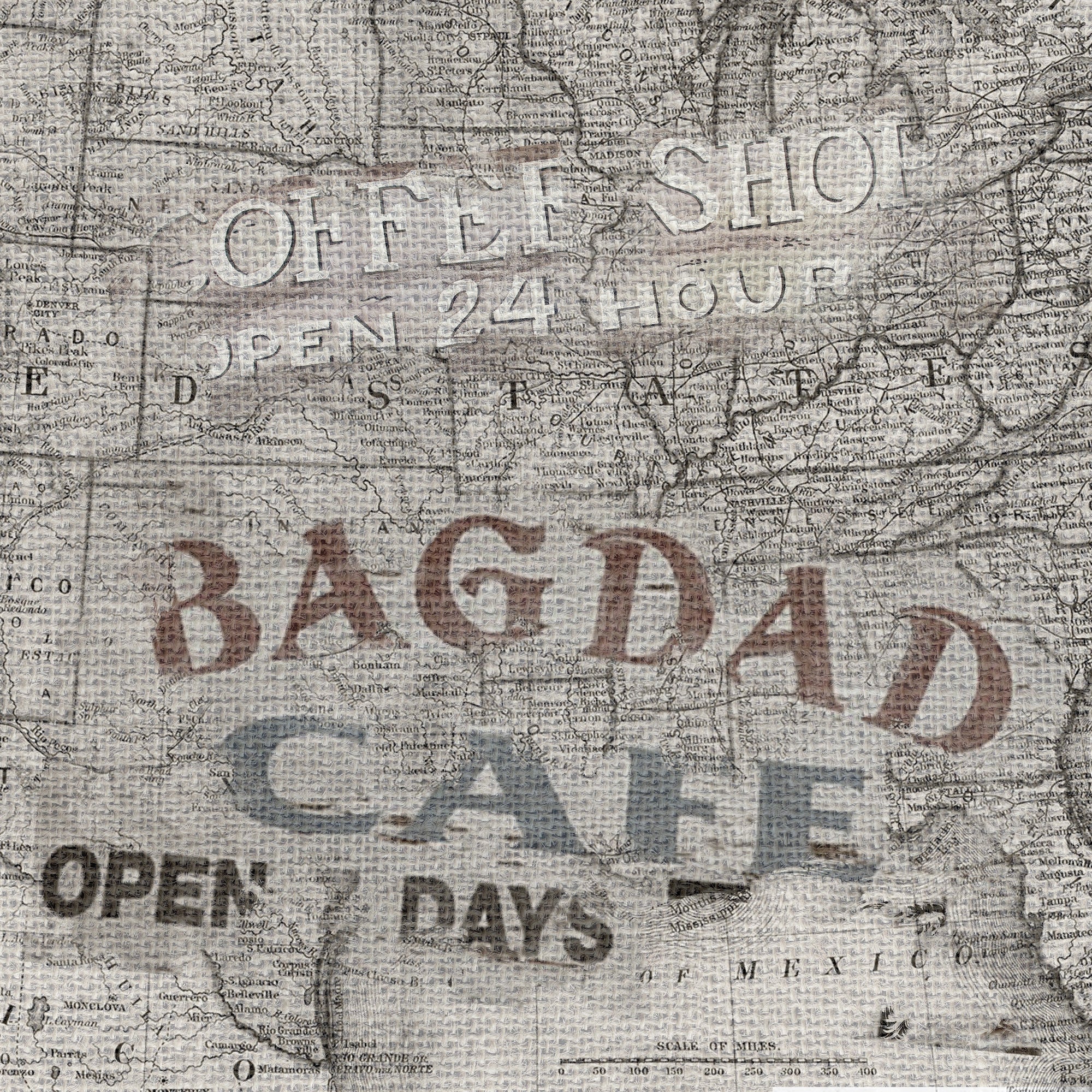 Road Trip Route 66 Collection Bagdad Cafe Break 12 x 12 Double-Sided Scrapbook Paper by SSC Designs