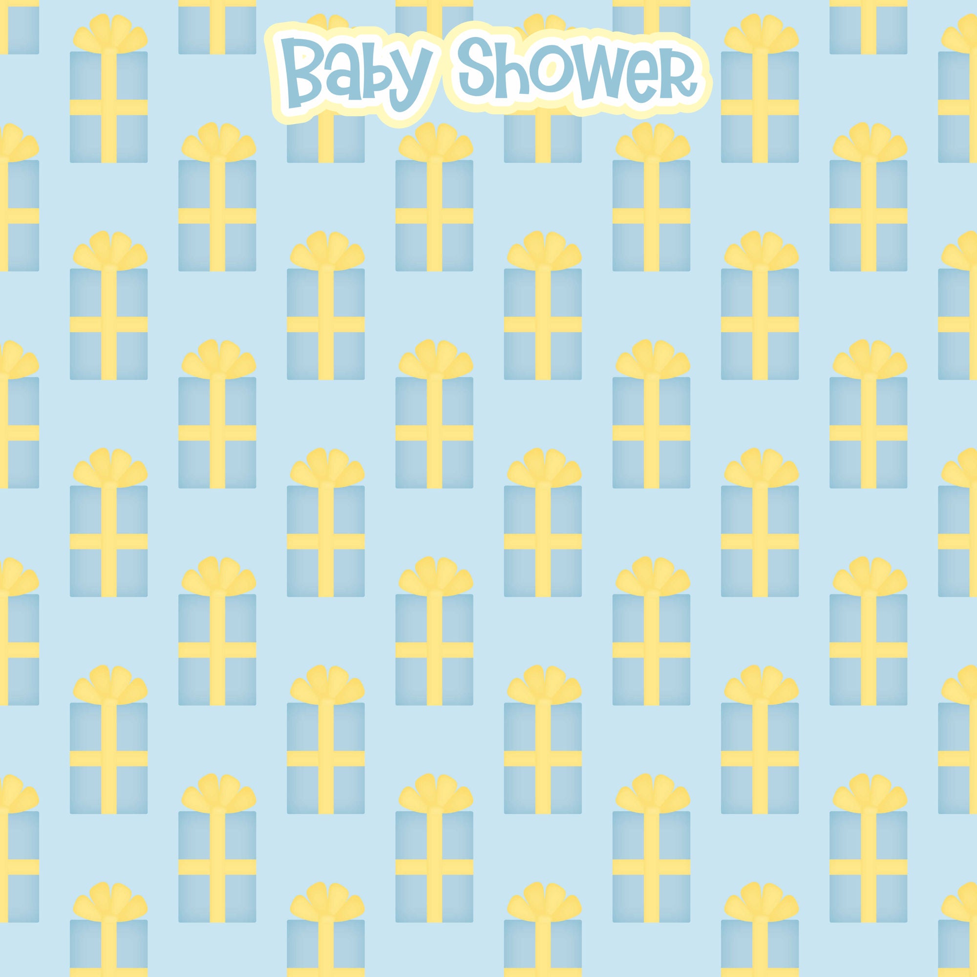 Ready To Pop Collection Baby Shower Boy 12 x 12 Double-Sided Scrapbook Paper by SSC Designs