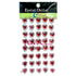 Our Brads Need Friends Collection Red Heart Self-Adhesive Scrapbook Bling by Eyelet Outlet - 40 Count
