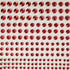Basically Bling Collection Red 2, 3, 4, 5mm Self-Adhesive Rhinestones by SSC Designs - Pkg. of 165