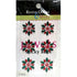 Our Brads Need Friends Collection Christmas Flowers Self-Adhesive Scrapbook Bling by Eyelet Outlet