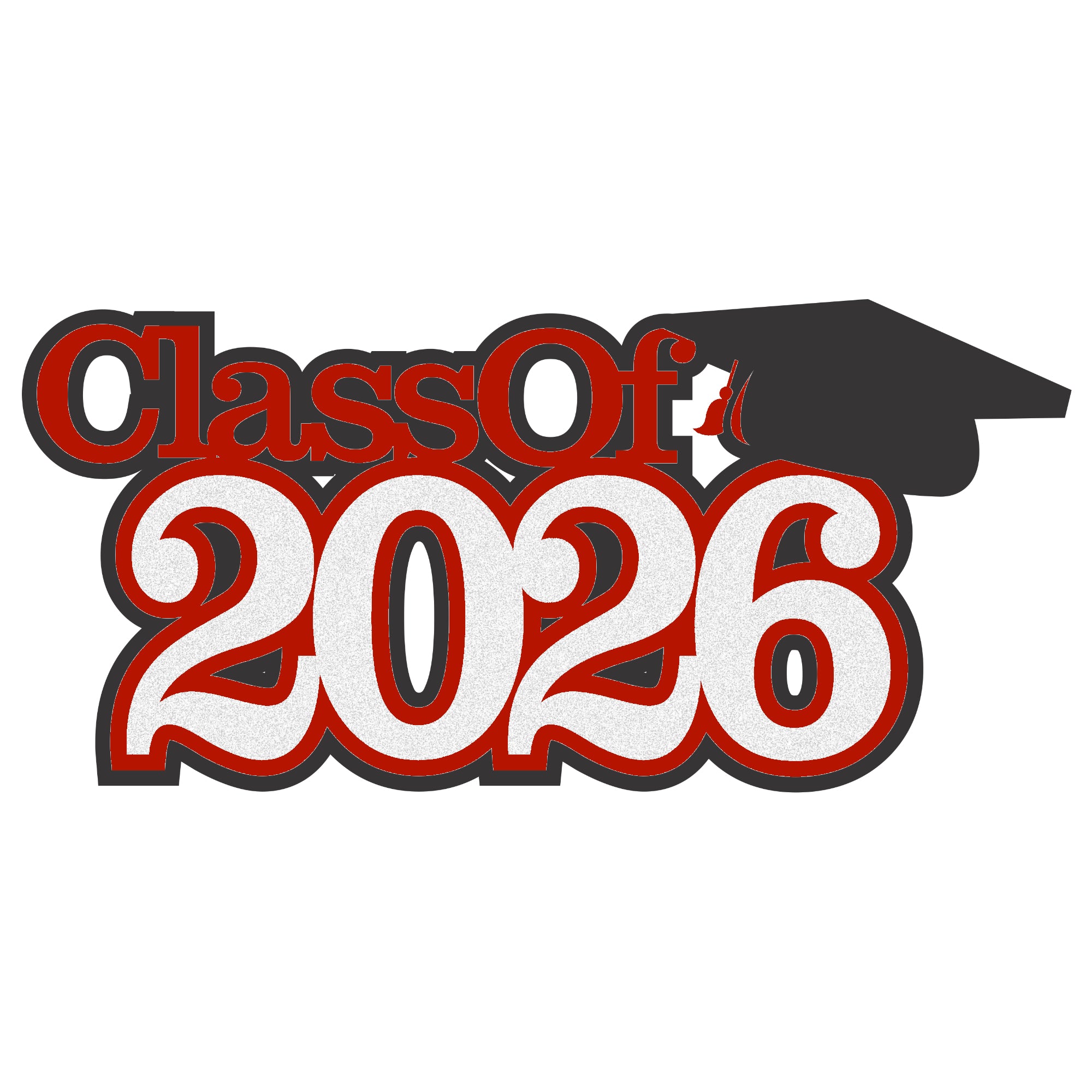 Class of 2026 Custom Color 6 x 5 Graduation Scrapbook Laser Cut by SSC Designs