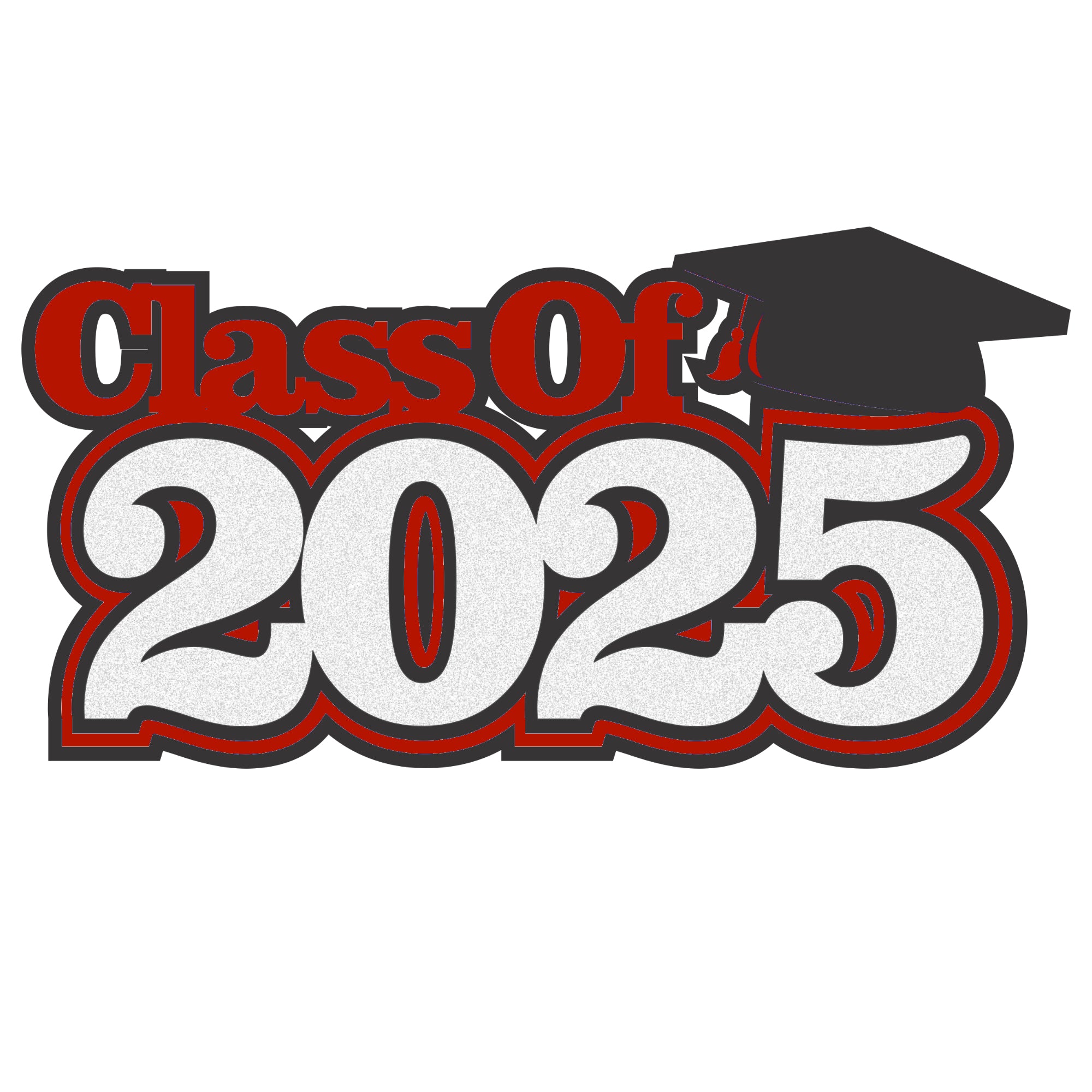 Class of 2025 8 x 4.25 *CUSTOM COLOR* Scrapbook Laser Cut Embellishment by SSC Laser Designs