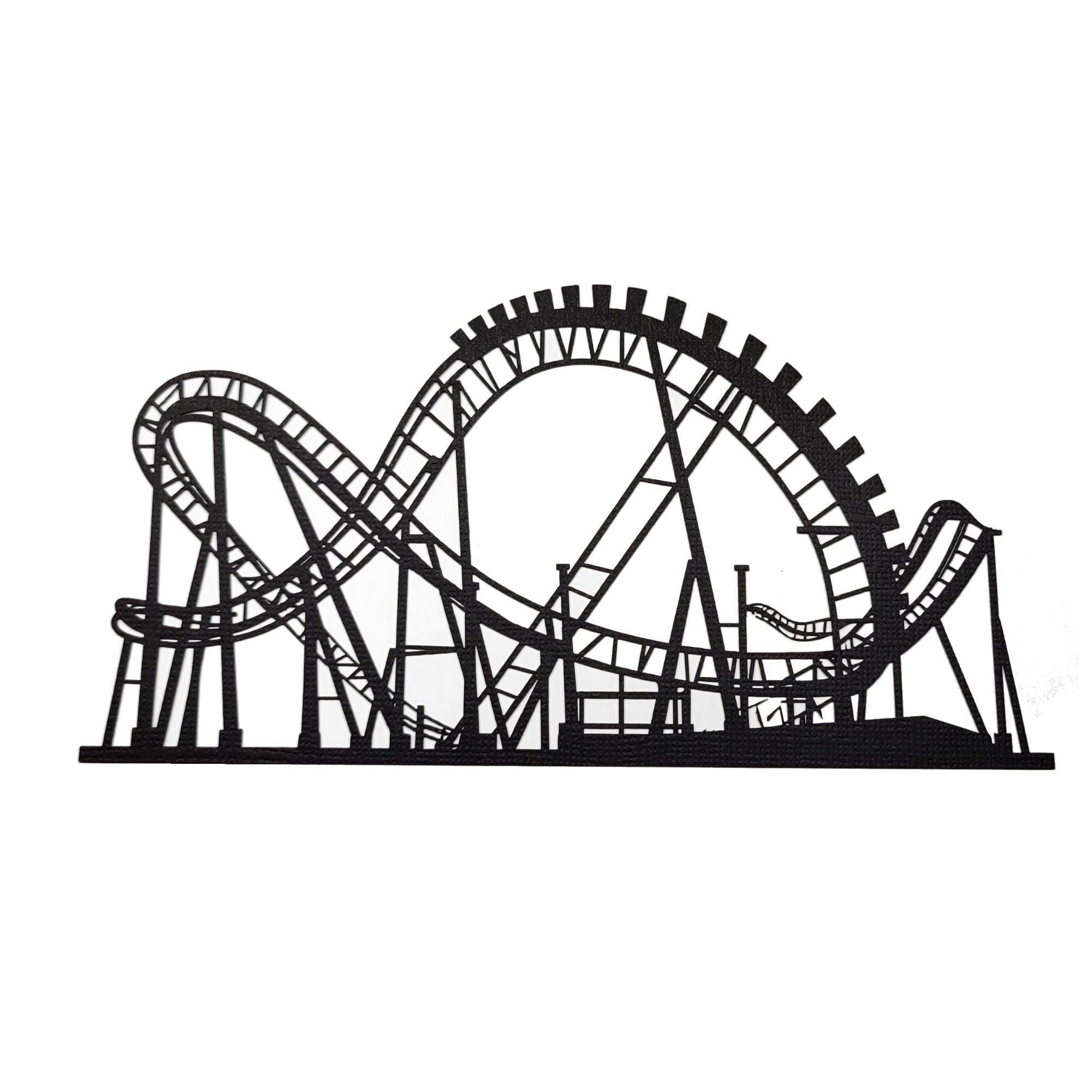 Roller Coaster 6.5 x 3.5 Scrapbook Die Cut Embellishment Set by SSC Designs