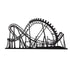 Roller Coaster 6.5 x 3.5 Scrapbook Die Cut Embellishment Set by SSC Designs