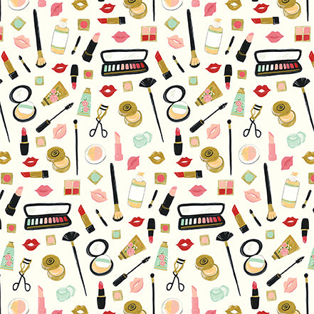 Salon Collection Makeup 12 x 12 Double-Sided Scrapbook Paper by Echo Park Paper