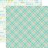 Sweet Baby Boy Collection Sweet Boy Plaid 12 x 12 Double-Sided Scrapbook Paper by Echo Park Paper