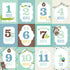 Sweet Baby Boy Collection Month Cards 12 x 12 Double-Sided Scrapbook Paper by Echo Park Paper