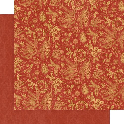 Warm Wishes Collection 12 x 12 Patterns & Solids Scrapbook Paper Pack by Graphic 45