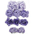 Floral Embellishments Collection Amethyst Paper Blooms Scrapbook Embellishment by Kaisercraft - 10 piece mixed sizes - Scrapbook Supply Companies