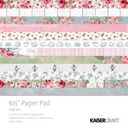 High Tea Collection Collection 6.5 x 6.5 Paper & Embellishment Pad by Kaisercraft