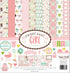 Sweet Baby Girl Modified Collection Pack by Echo Park Paper 12-Piece Collection-11 Papers, 1 Sticker - Scrapbook Supply Companies