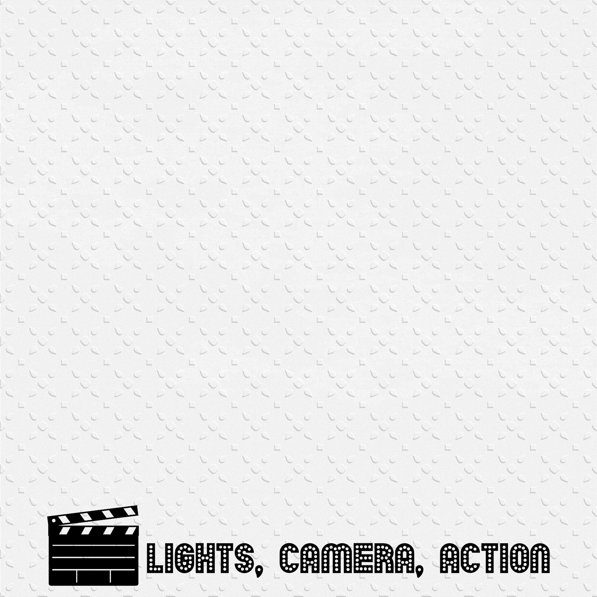 Lights, Camera, Action 12 x 12 Double-Sided Scrapbook Paper by SSC Designs
