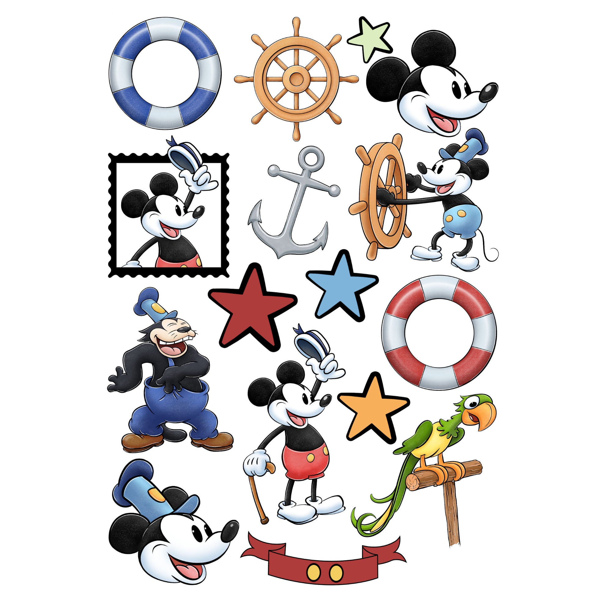 Steamboat Willie Collection Laser Cut Scrapbook Ephemera Embellishments by SSC Designs