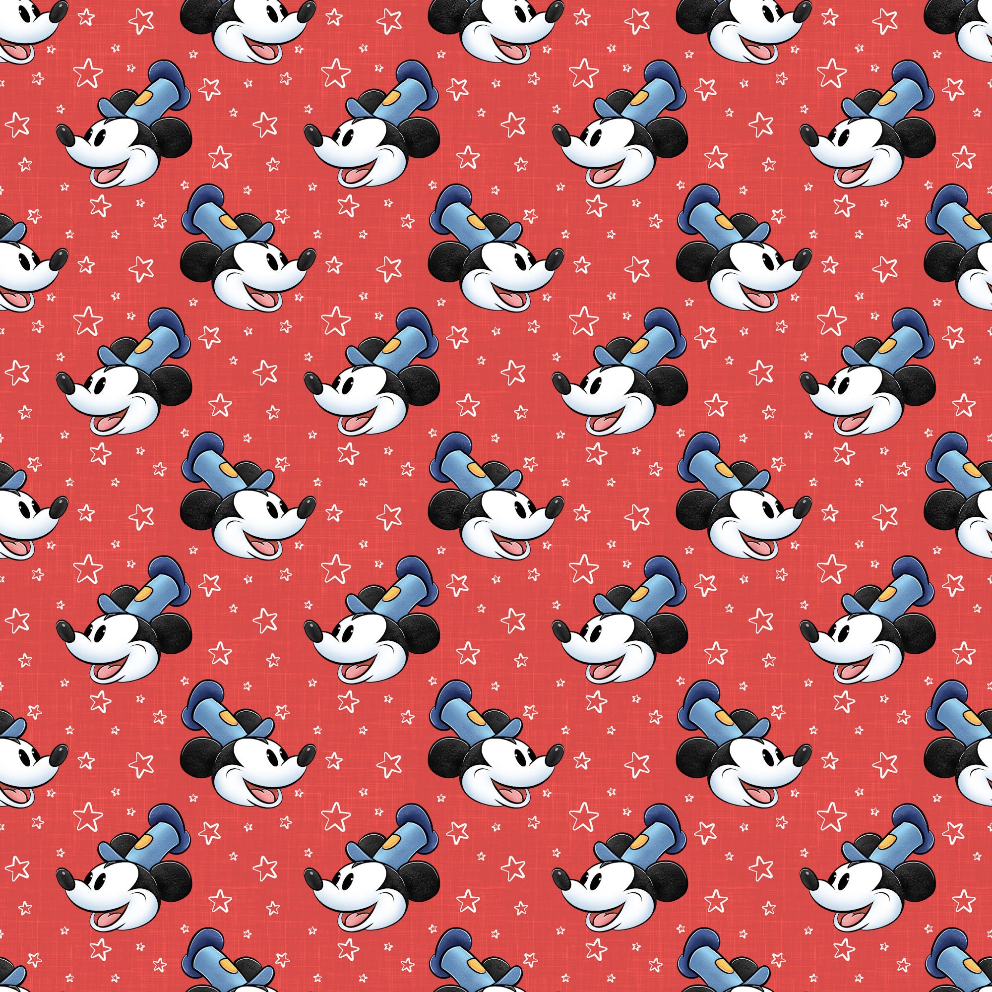 Steamboat Willie Collection Steamboat Stars 12 x 12 Double-Sided Scrapbook Paper by SSC Designs