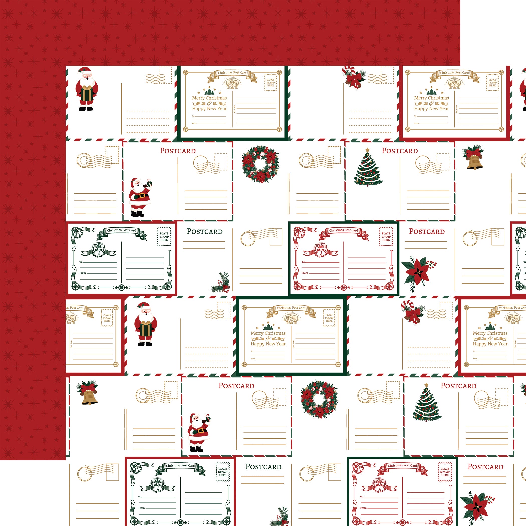 Santa Claus Paper & Sticker Collection Kit by Echo Park Paper - 13 Pieces
