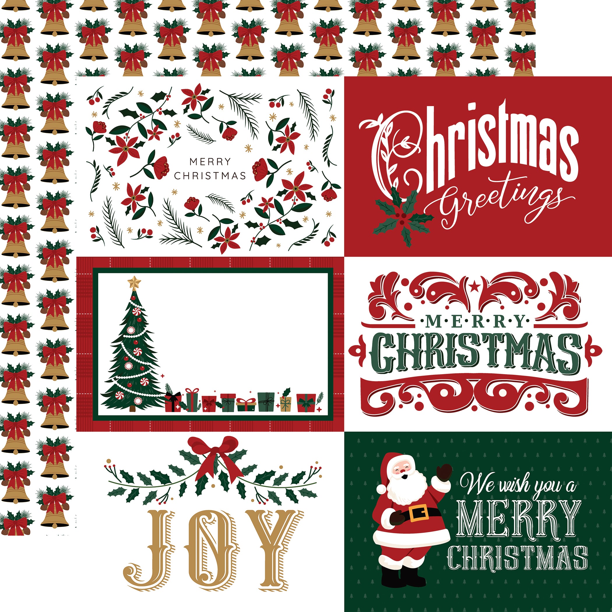 Santa Claus Paper & Sticker Collection Kit by Echo Park Paper - 13 Pieces