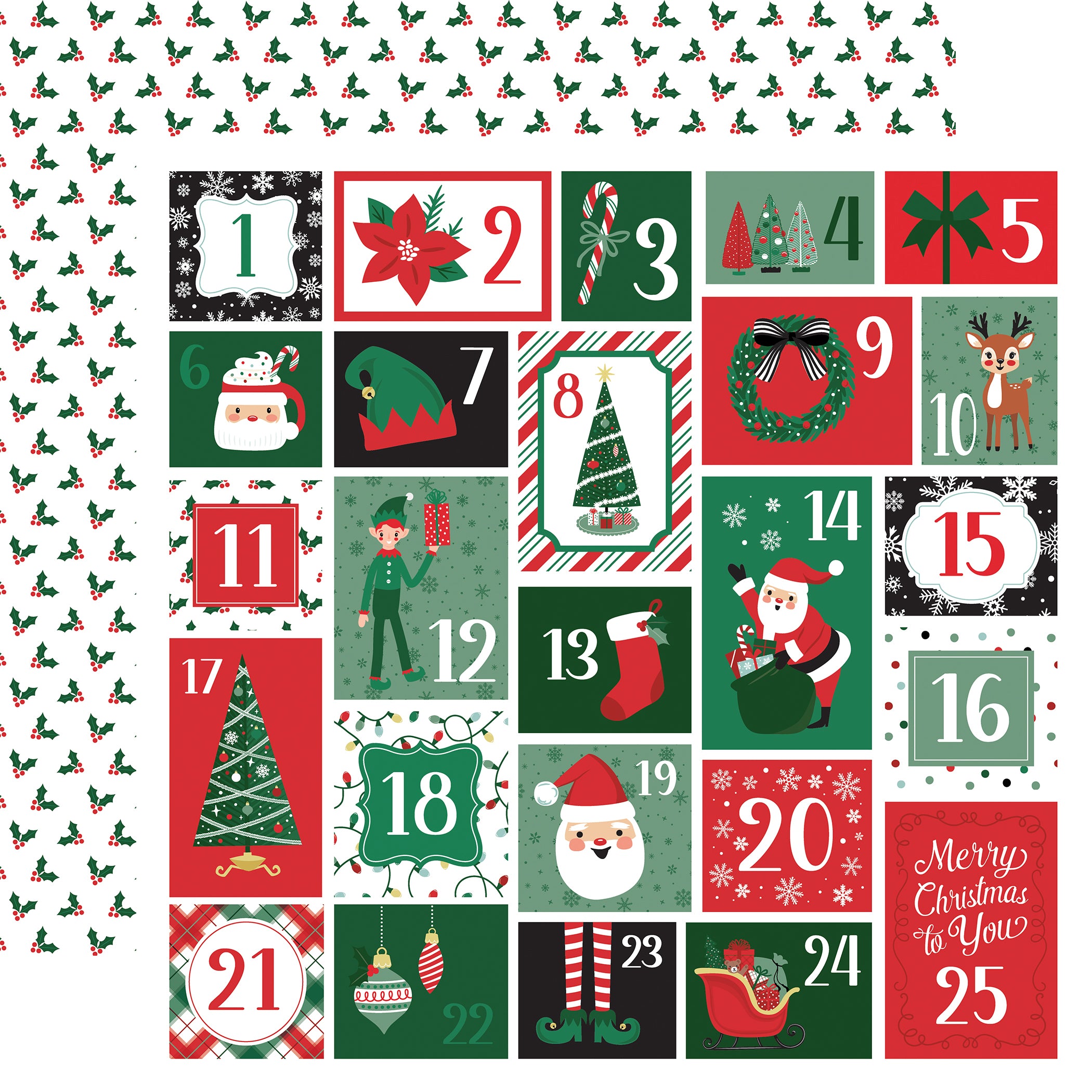 Christmas Express Paper & Sticker Collection Kit by Echo Park Paper - 13 Pieces