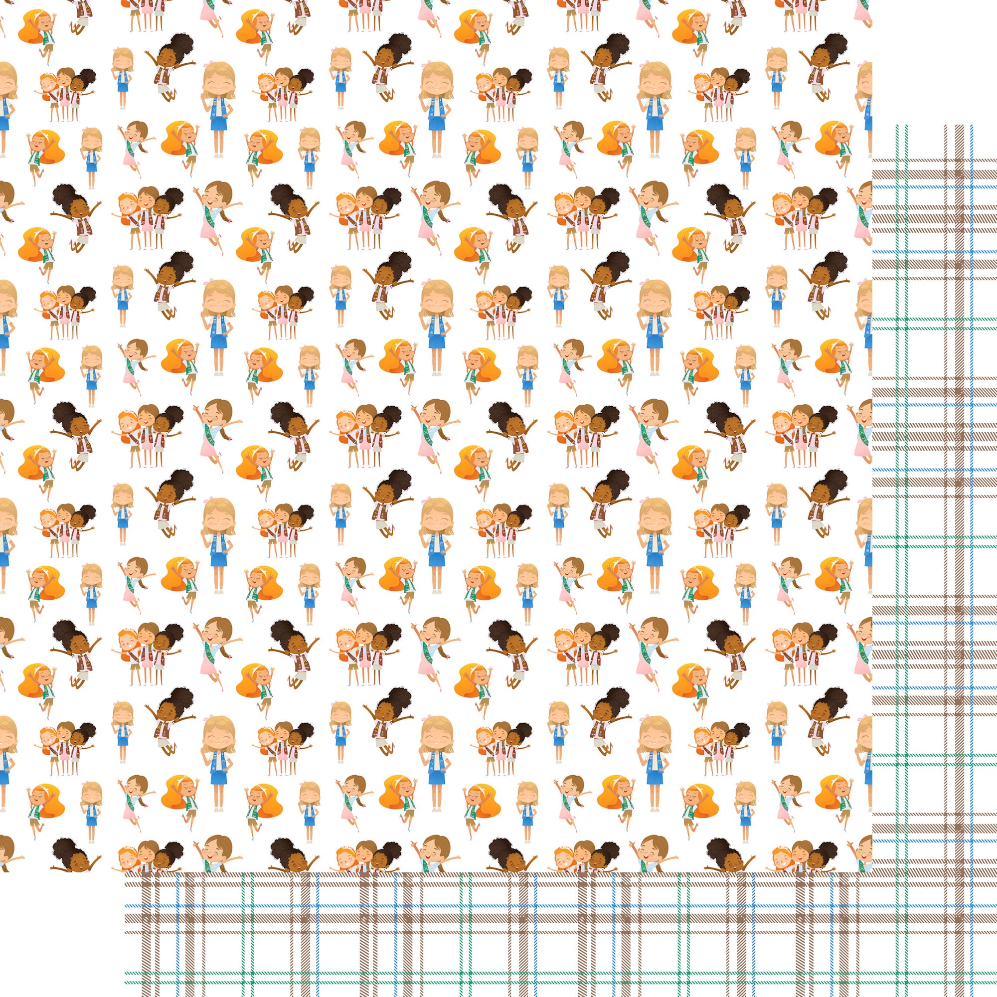 Earning My Badges Collection Friendships 12 x 12 Double-Sided Scrapbook Paper by SSC Designs