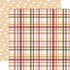 Special Delivery Baby Girl Collection Loved Girl Plaid 12 x 12 Double-Sided Scrapbook Paper by Echo Park Paper