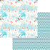 Nautical Summer Collection Seashell Collage 12 x 12 Double-Sided Scrapbook Paper by SSC Designs