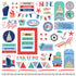 Set Sail Collection 13-Piece Collection Pack by Photo Play Paper-12 Papers, 1 Sticker