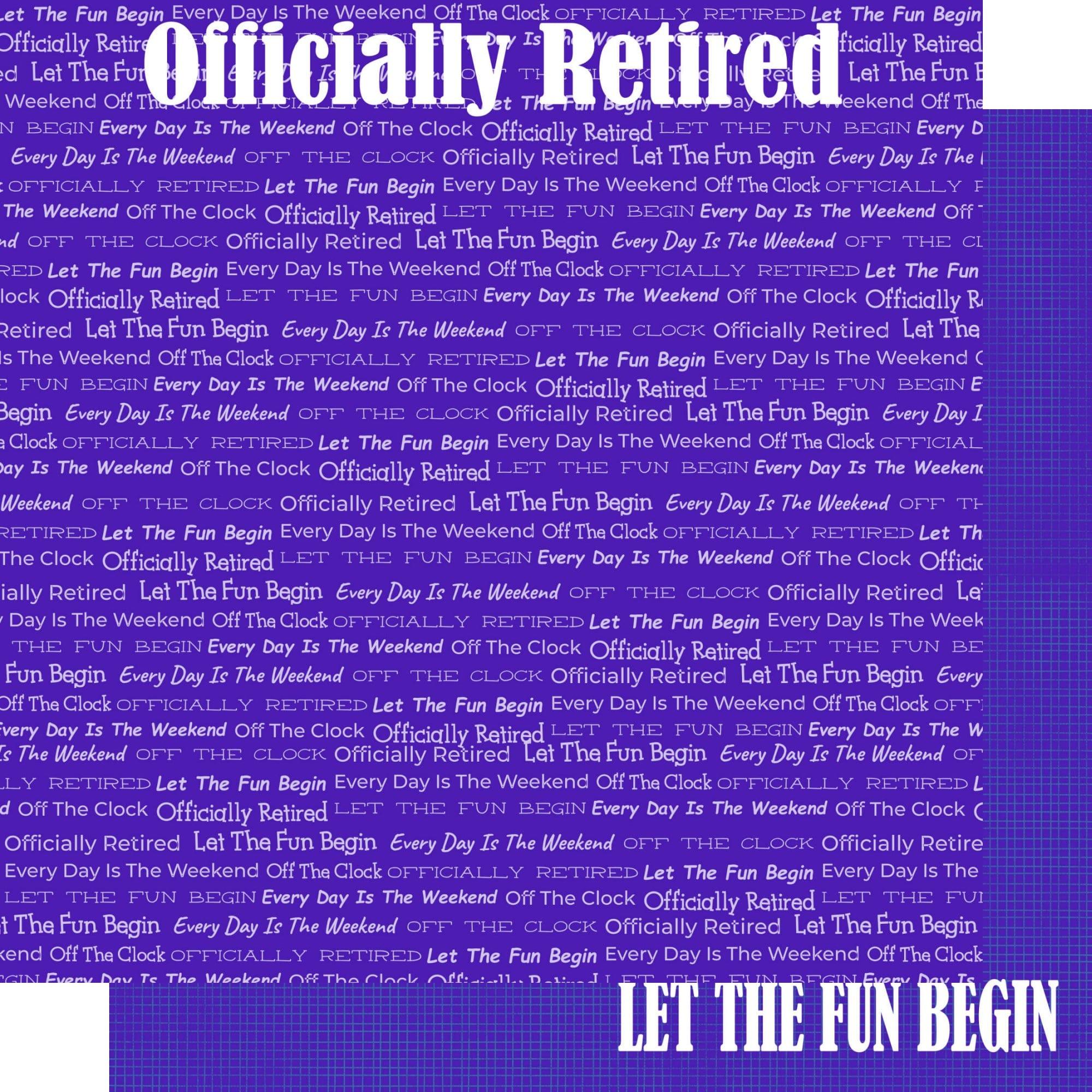 Retirement Collection Finally Retired 12 x 12 Double-Sided Scrapbook Paper by SSC Designs