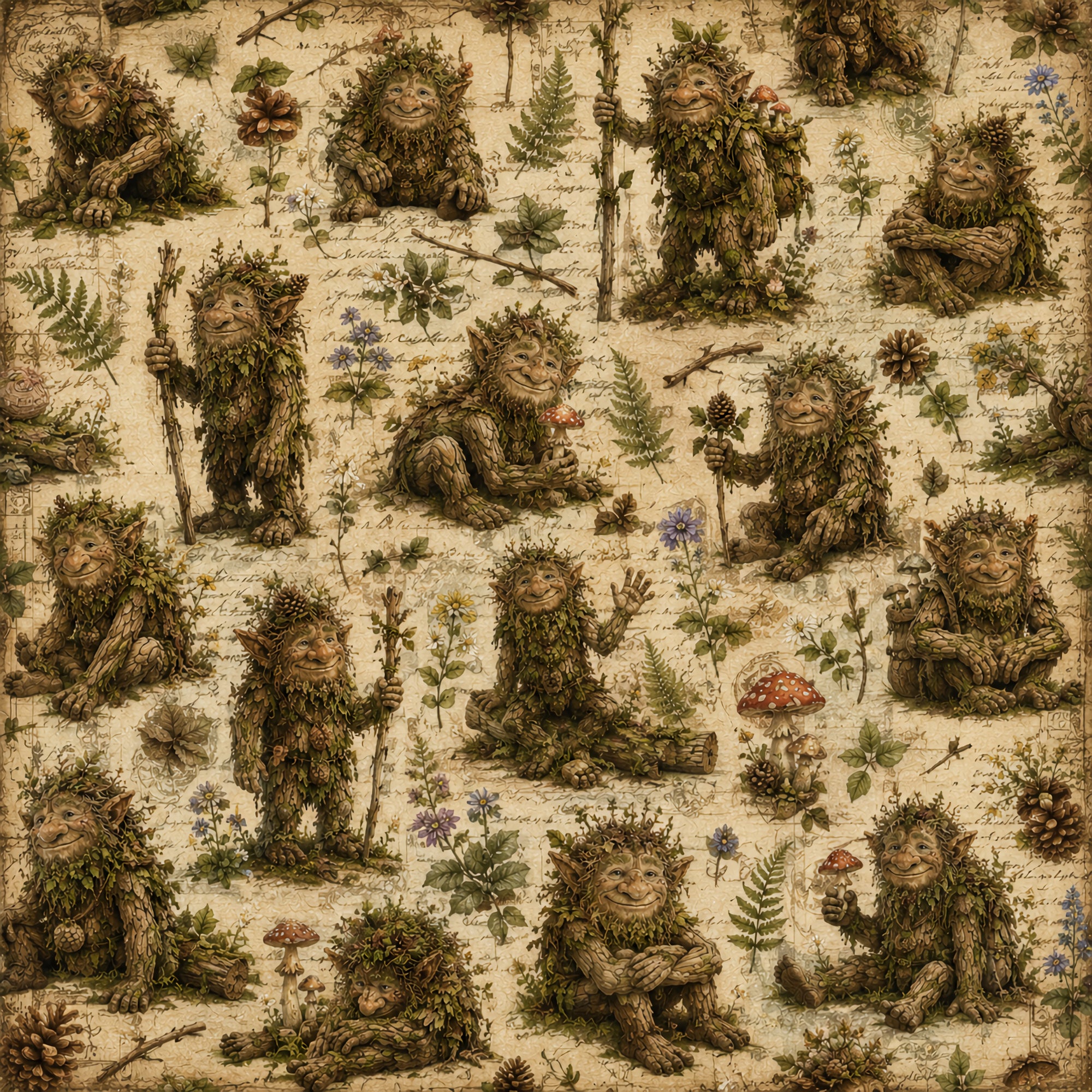 Troll Hunting 12 x 12 Double-Sided Scrapbook Paper by SSC Designs