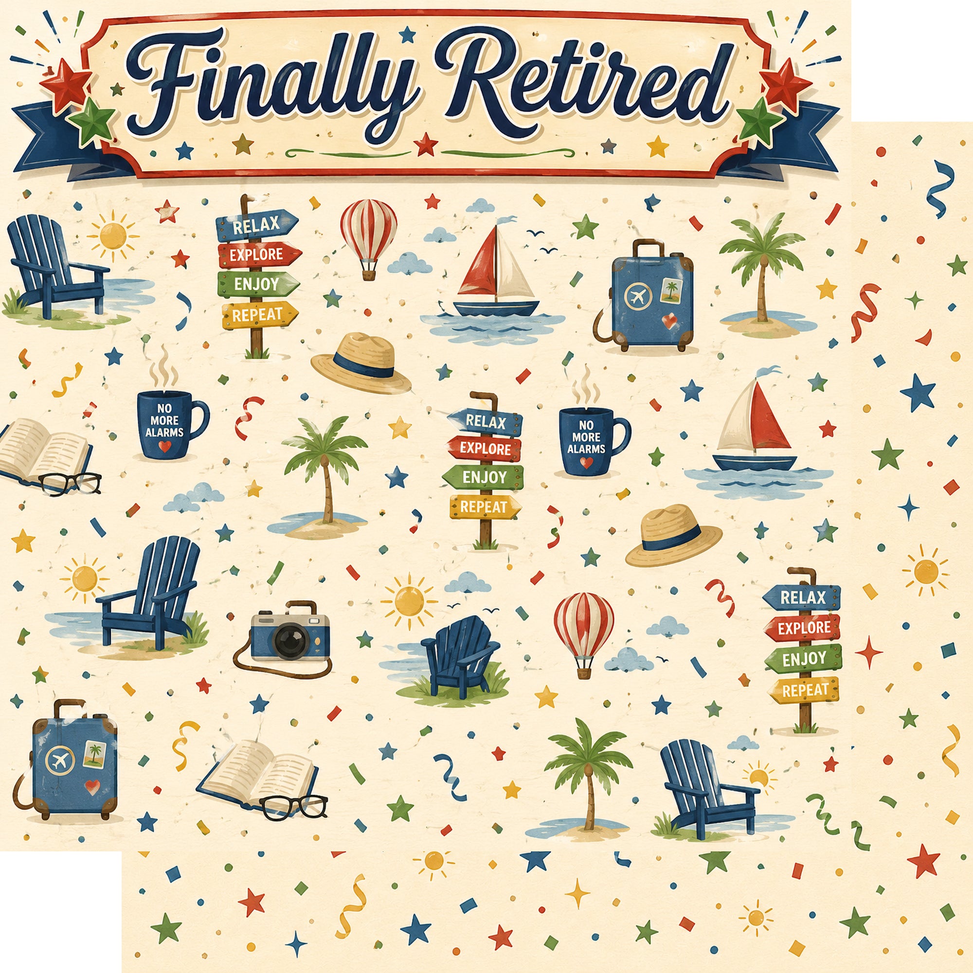 Finally Retired 12 x 12 Double-Sided Scrapbook Paper by SSC Designs