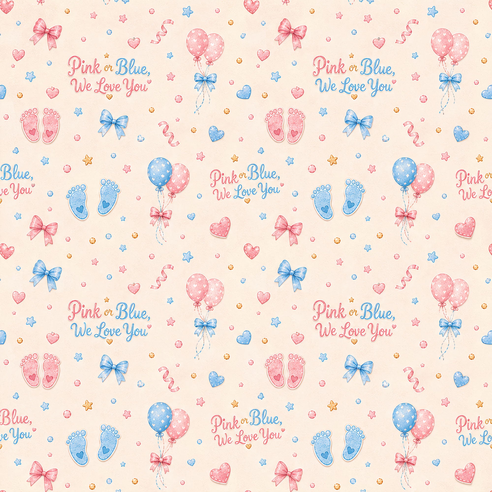 Gender Reveal Collection Gender Reveal 12 x 12 Double-Sided Scrapbook Paper by SSC Designs