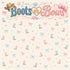 Gender Reveal Collection Boots or Bows 12 x 12 Double-Sided Scrapbook Paper by SSC Designs