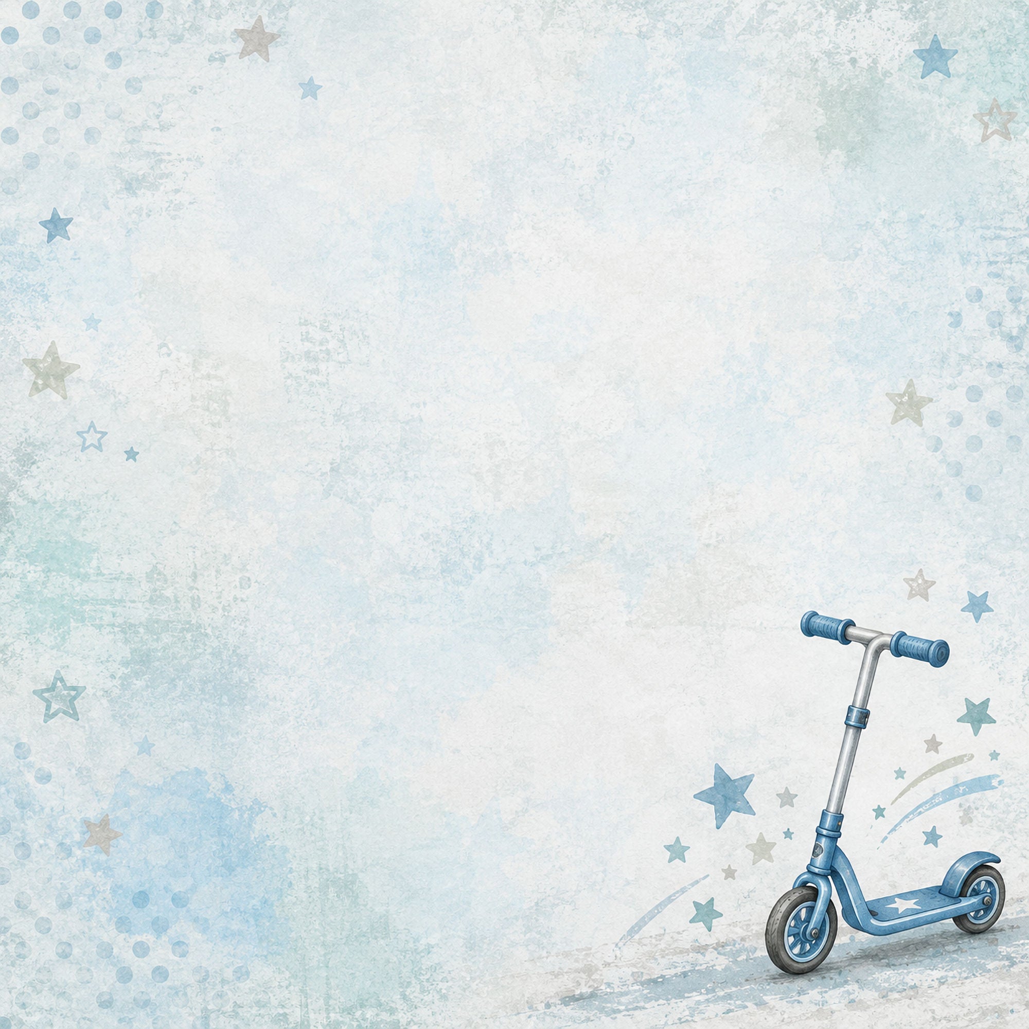 Just Fun Collection Scooter Ride 12 x 12 Double-Sided Scrapbook Paper by SSC Designs
