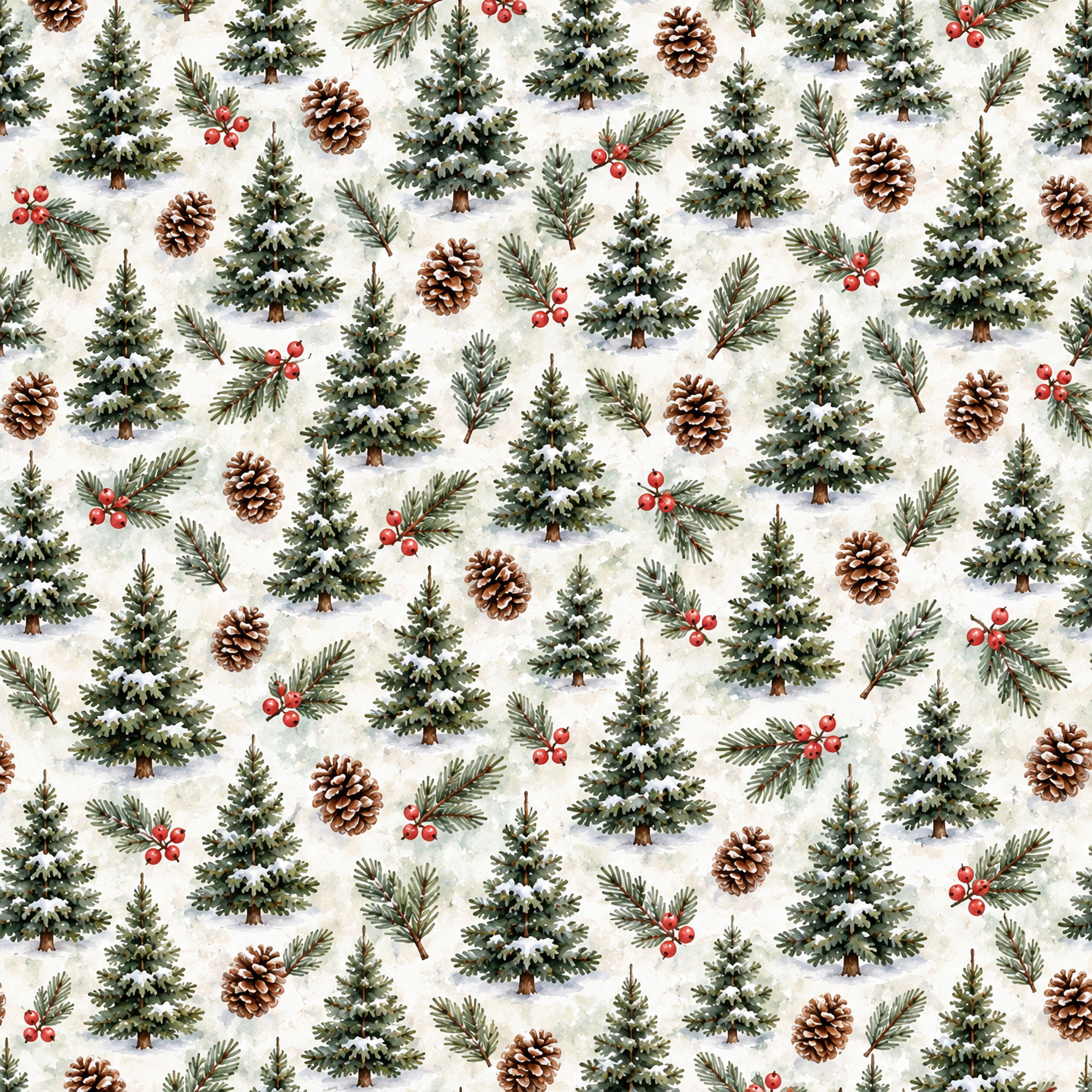 Just Fun Collection Picking A Christmas Tree 12 x 12 Double-Sided Scrapbook Paper by SSC Designs